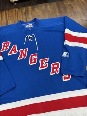 Vintage 90s New York Rangers Starter NHL Jersey Large